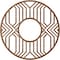 Ekena Millwork Empire Wood Fretwork Pierced Ceiling Medallion, Walnut, 18"OD x 6 5/8"ID x 3/8"T CMWP18X18X0375EPWA - alternate 2